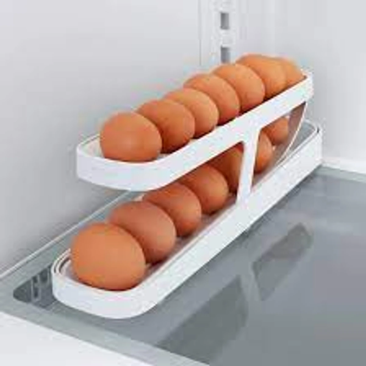 Plastic Automatic Rolling Egg Dispenser Holder (1 pcs)