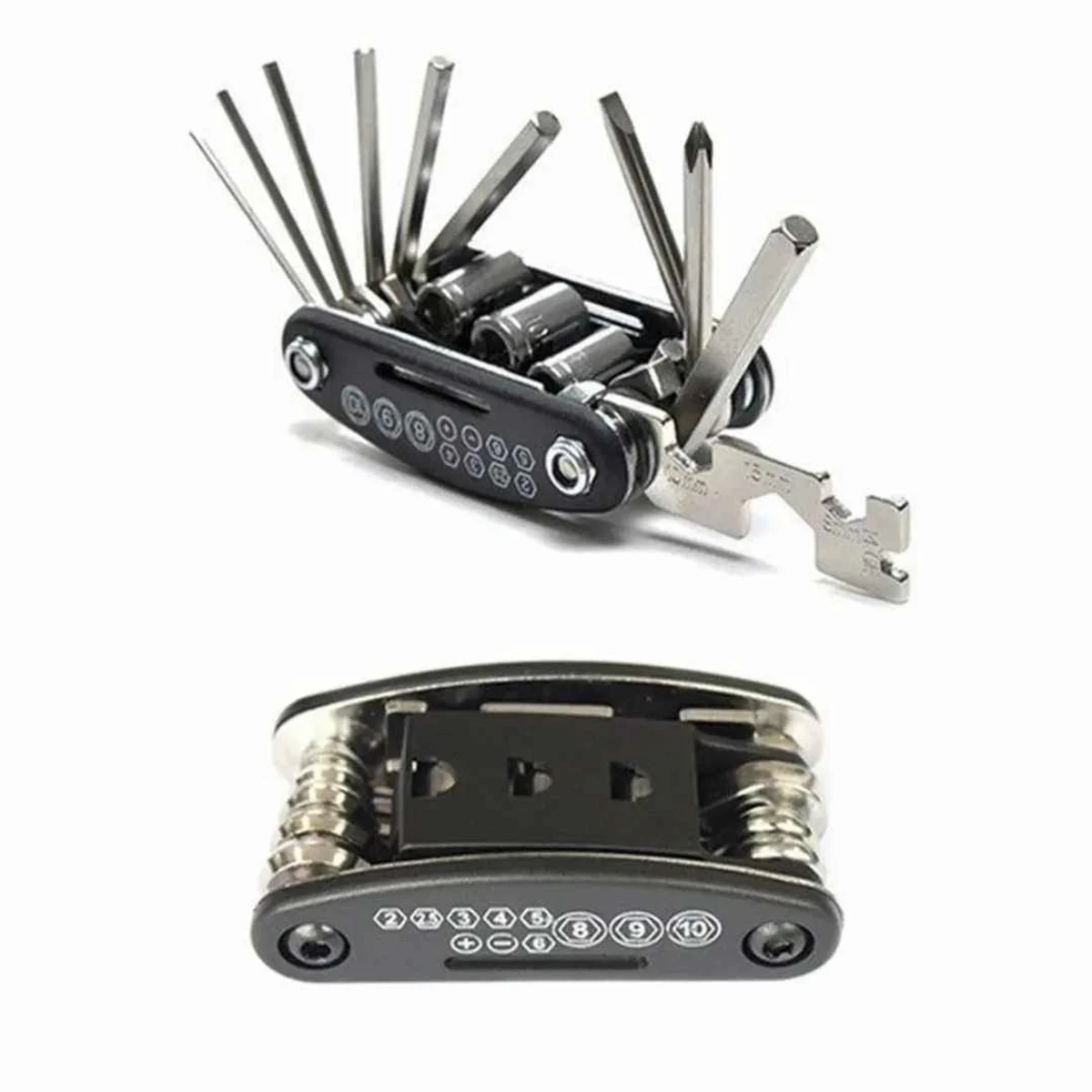 Epsilon 16 In 1 Multi-functional Bicycle Screwdriver Repair Tools Kit Folding Hex Allen Key Wrench Set